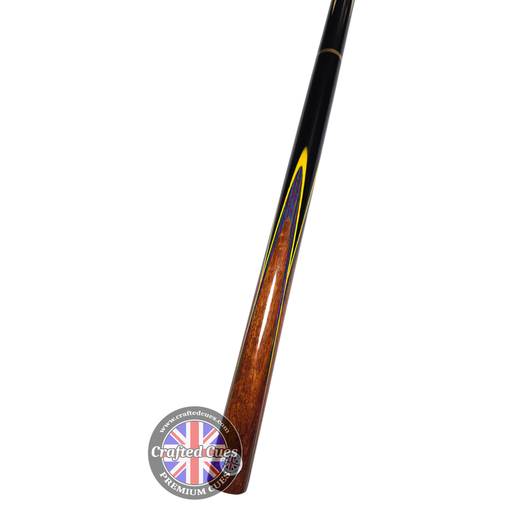 Premium Golden Rosewood 3/4 Pool Cue with Multi-Veneer Design (8.7mm Tip) | Chalky Trousers