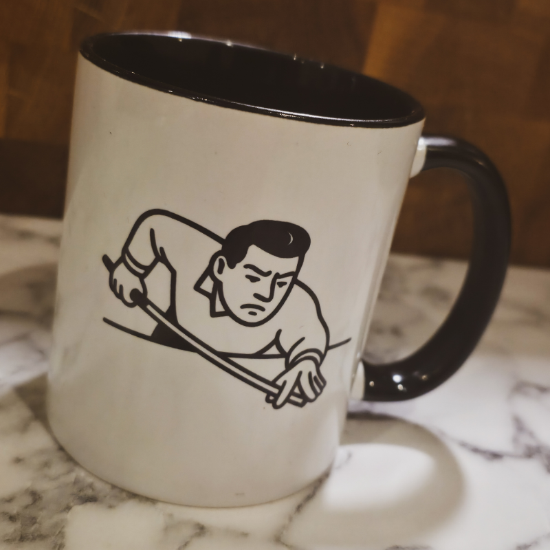 Chalky Trousers Pool Mug – Ceramic Mug for Players & Fans | Chalky Trousers