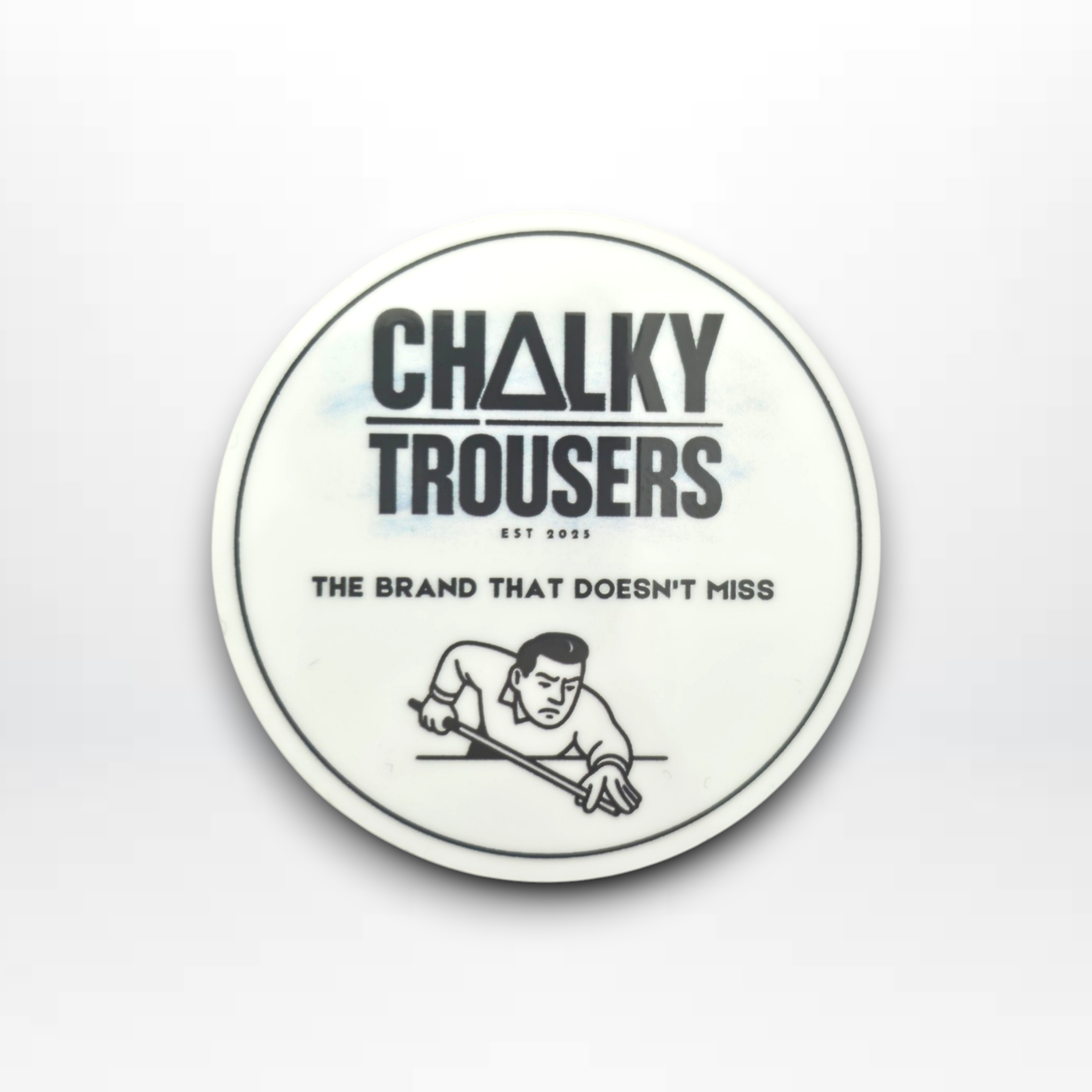 Chalky Trousers Vinyl Sticker – Cue Case & Laptop Sticker