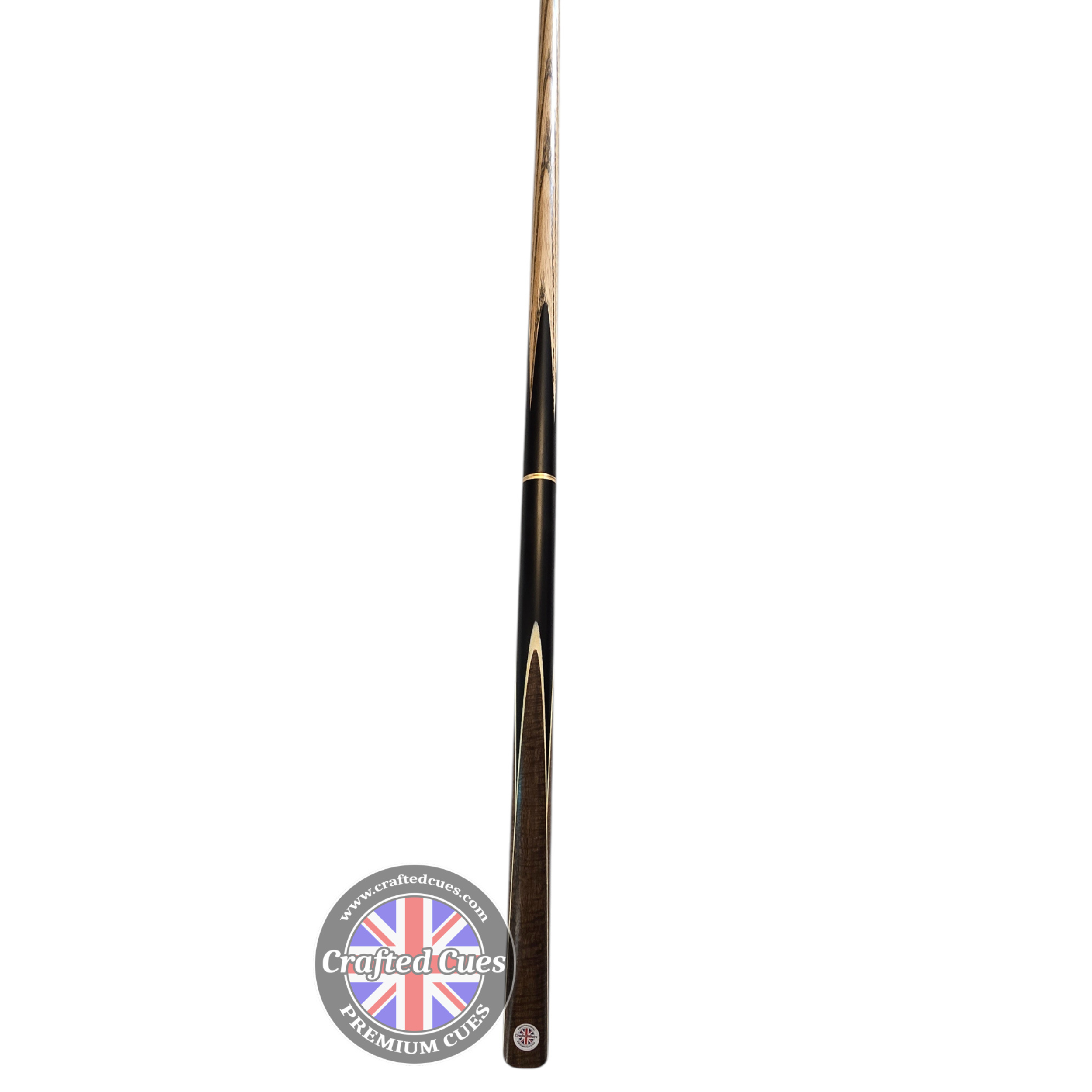 Premium Dark Rosewood 3/4 Pool Cue with White Veneer Design (8.5mm Tip) | Chalky Trousers