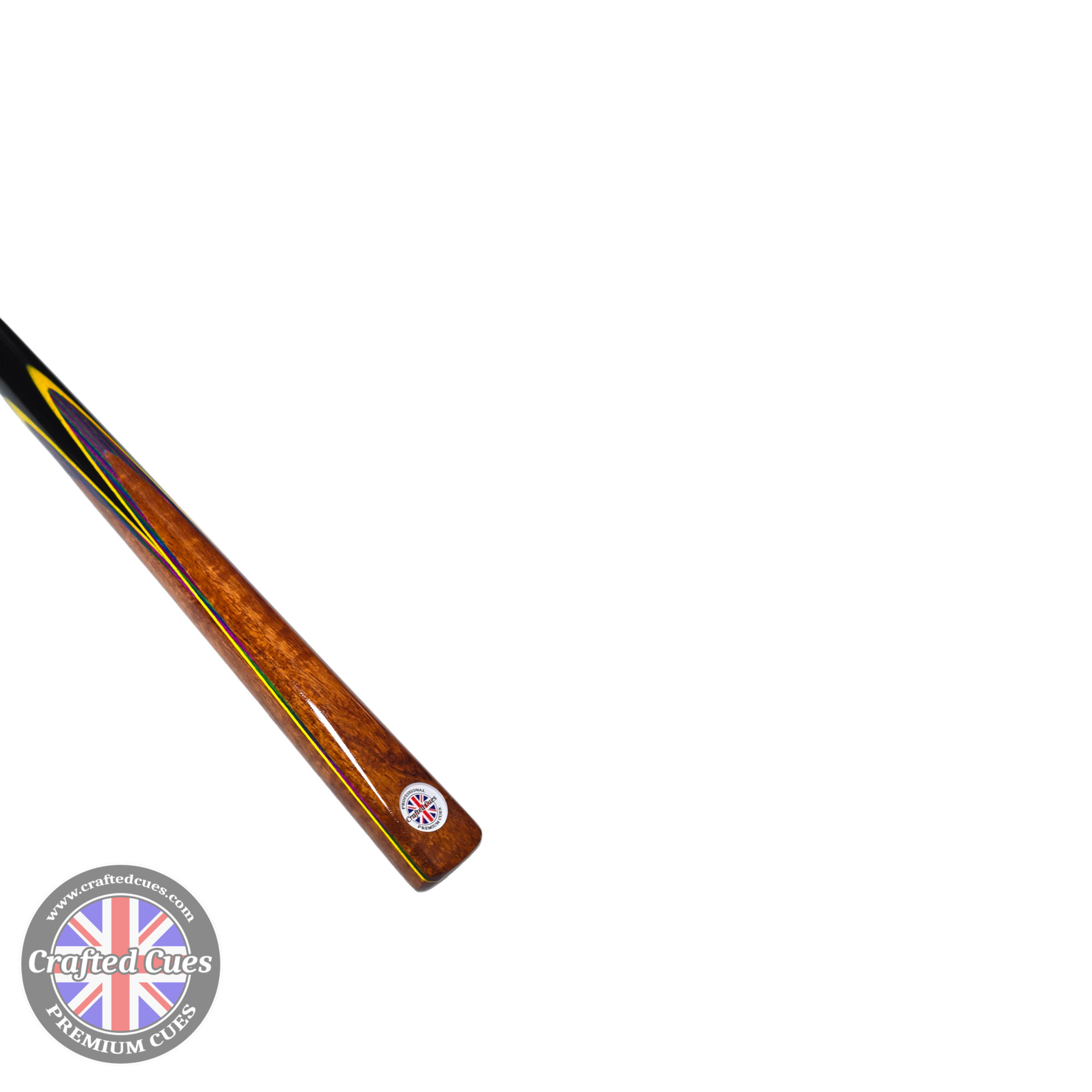 Premium Golden Rosewood 3/4 Pool Cue with Multi-Veneer Design (8.7mm Tip) | Chalky Trousers