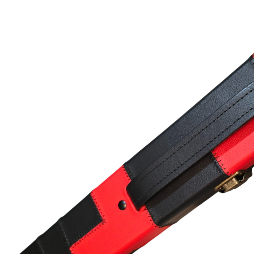 Cue Case - 3/4 Red and Black Patchwork | Chalky Trousers