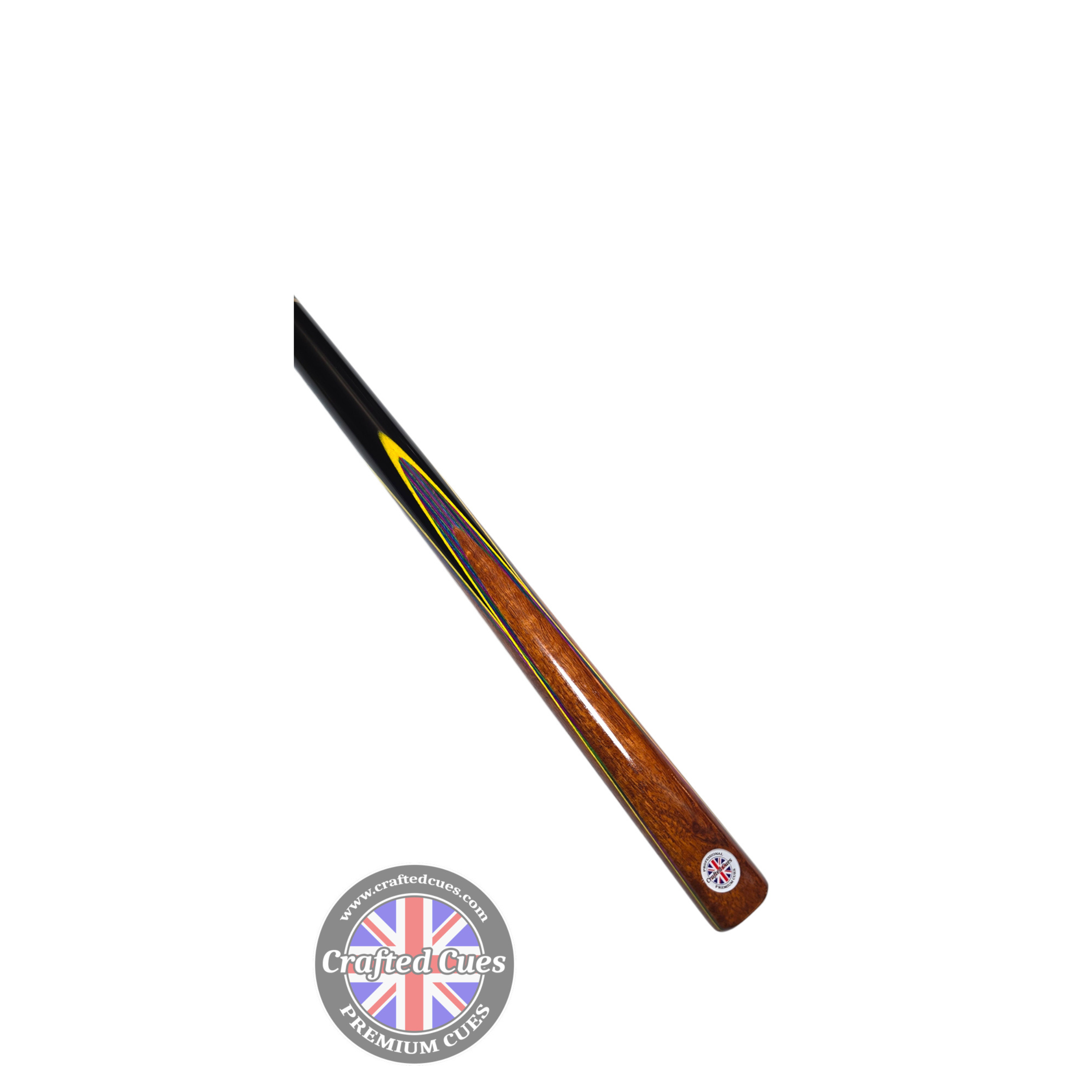 Premium Golden Rosewood 3/4 Pool Cue with Multi-Veneer Design (8.7mm Tip) | Chalky Trousers
