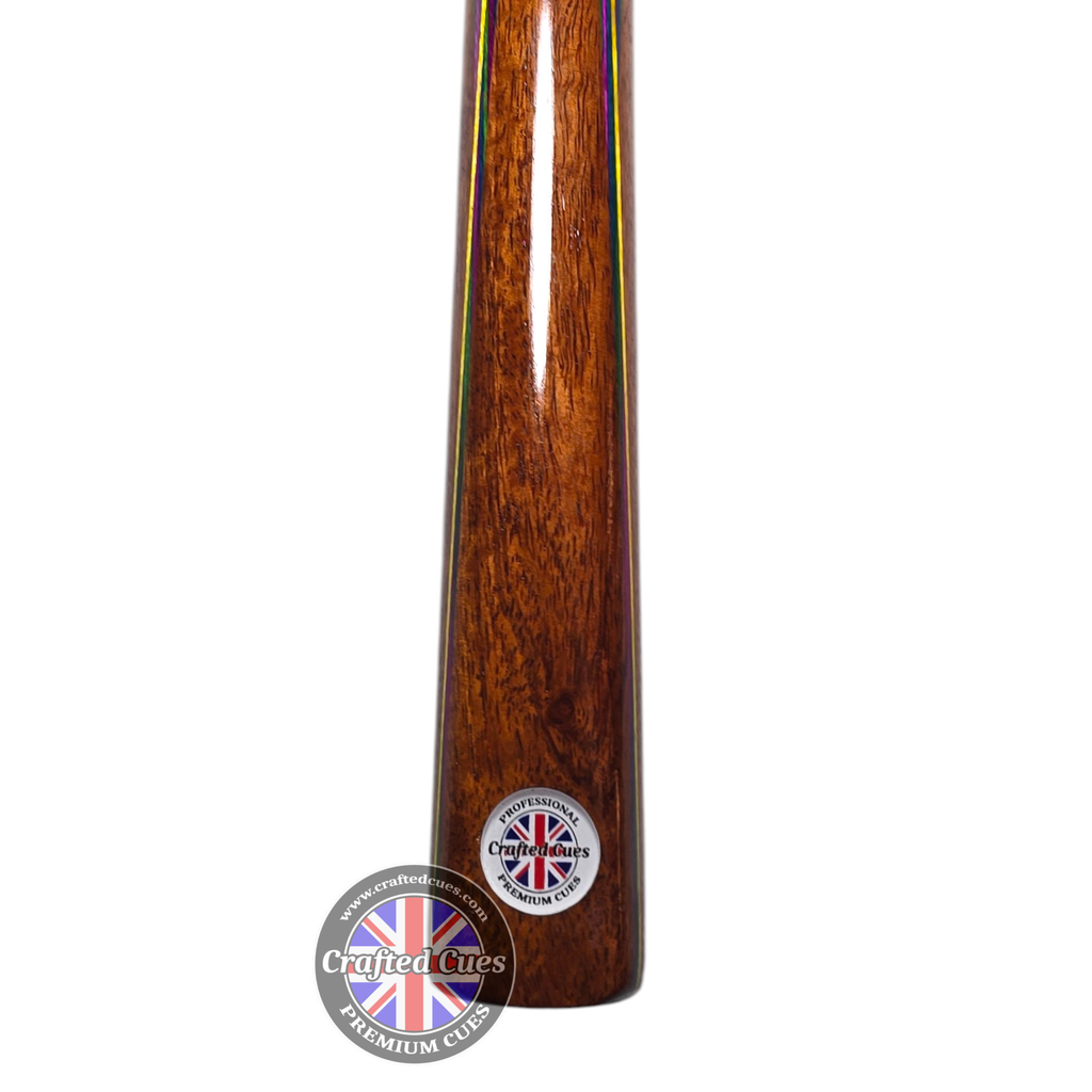 Premium Golden Rosewood 3/4 Pool Cue with Multi-Veneer Design (8.7mm Tip) | Chalky Trousers