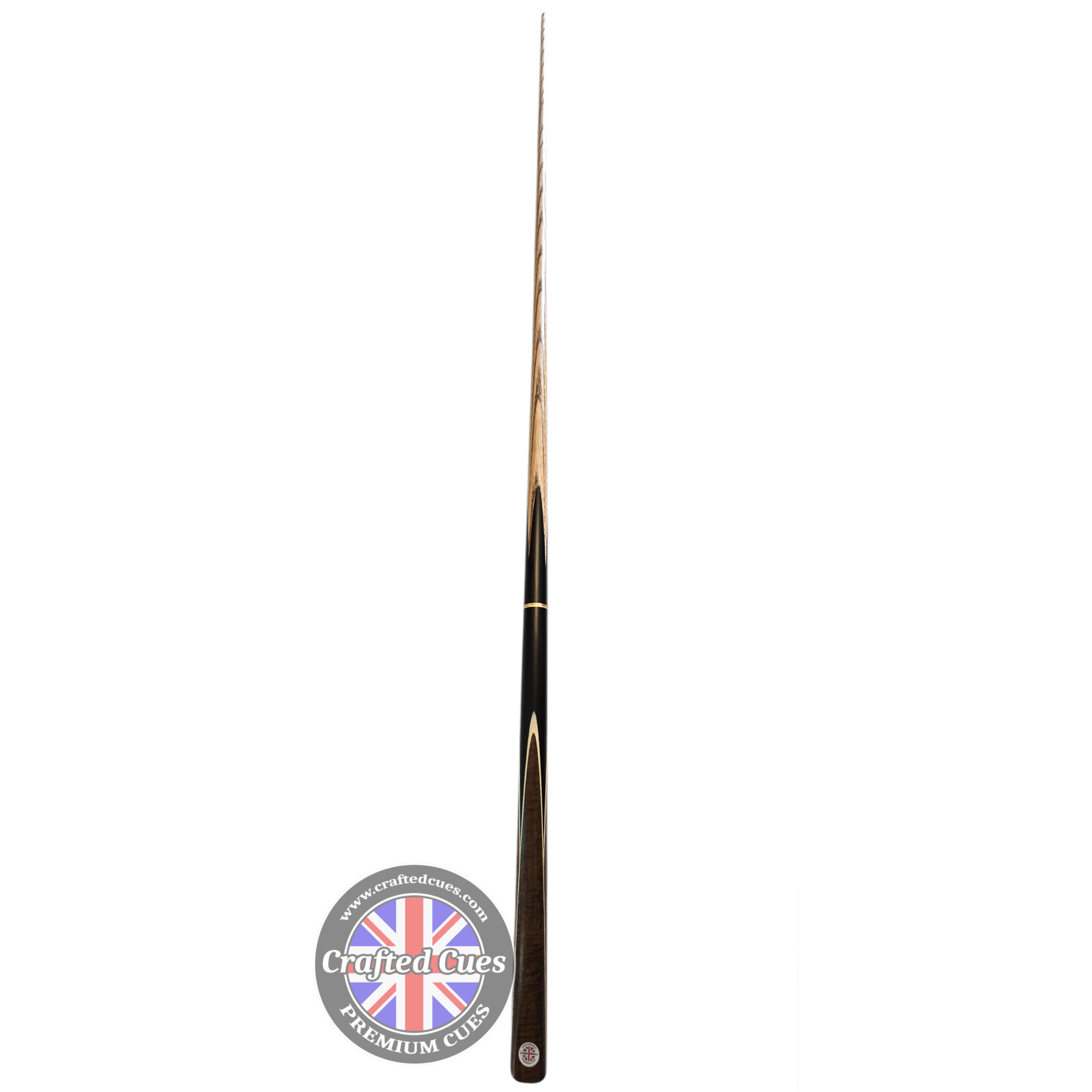Premium Dark Rosewood 3/4 Pool Cue with White Veneer Design (8.5mm Tip) | Chalky Trousers