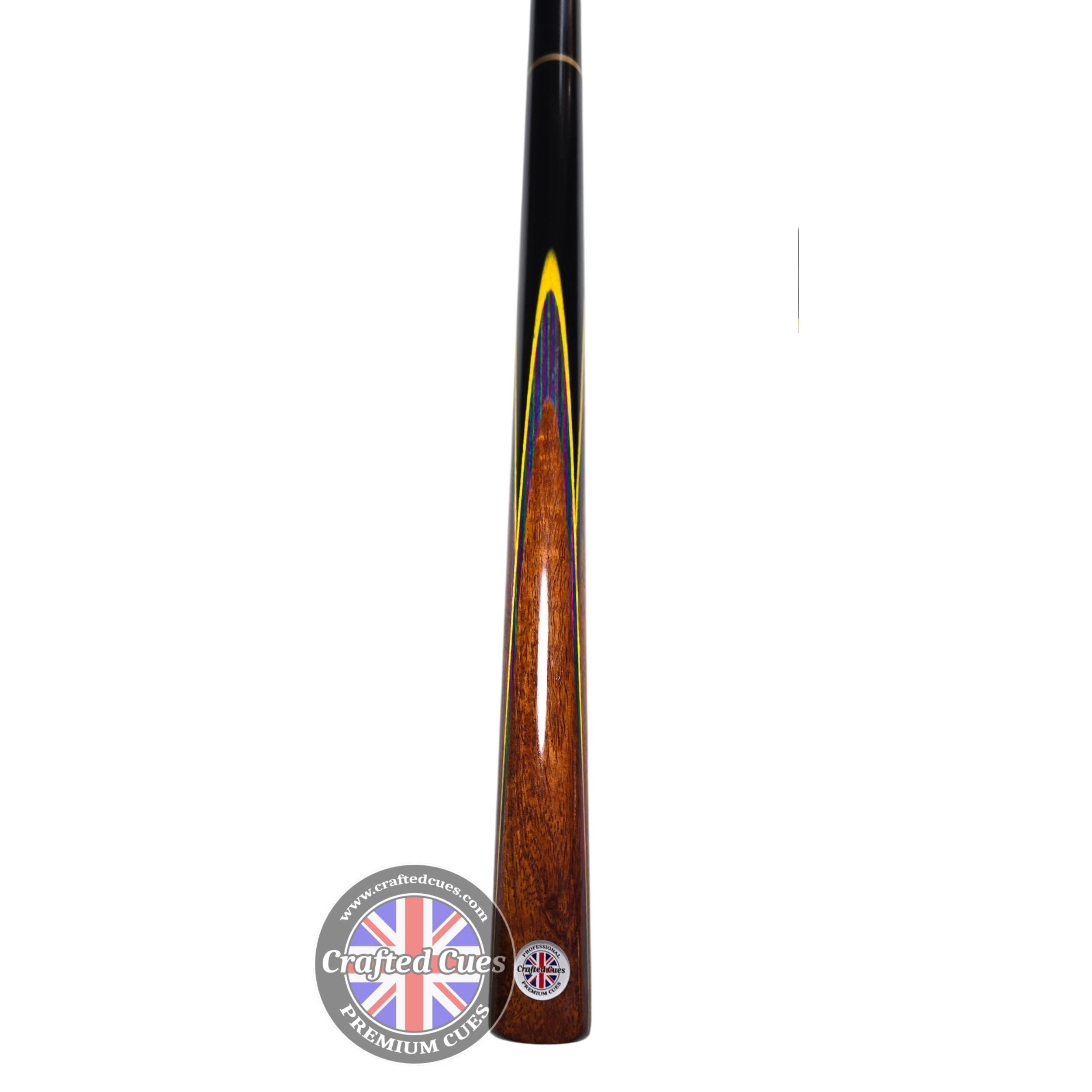 Premium Golden Rosewood 3/4 Pool Cue with Multi-Veneer Design (8.7mm Tip) | Chalky Trousers