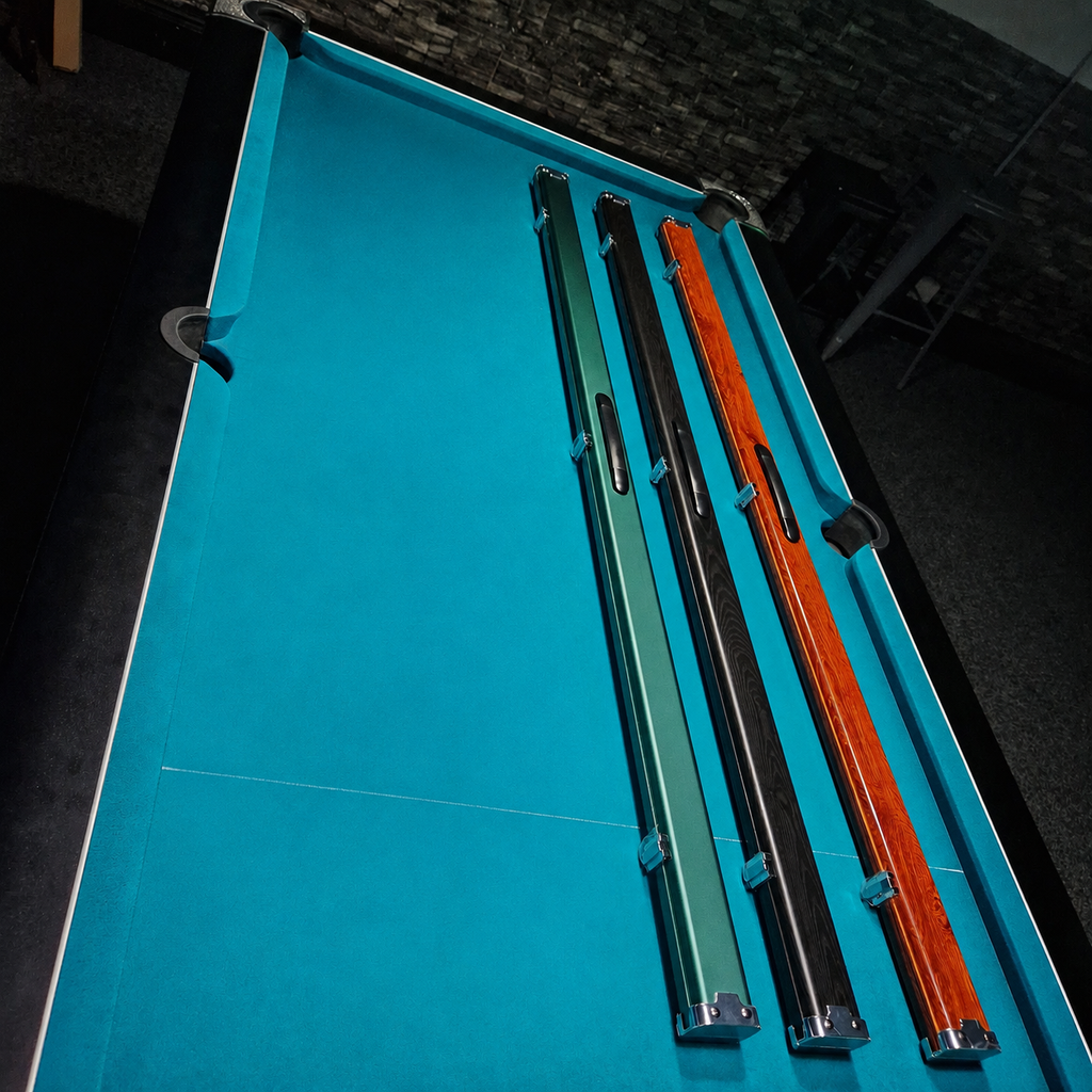 Slimline Aluminium Wood Effect 2 Cue One Piece Cue Case 60inch