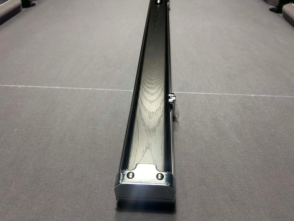 Slimline Aluminium Wood Effect 2 Cue One Piece Cue Case 60inch