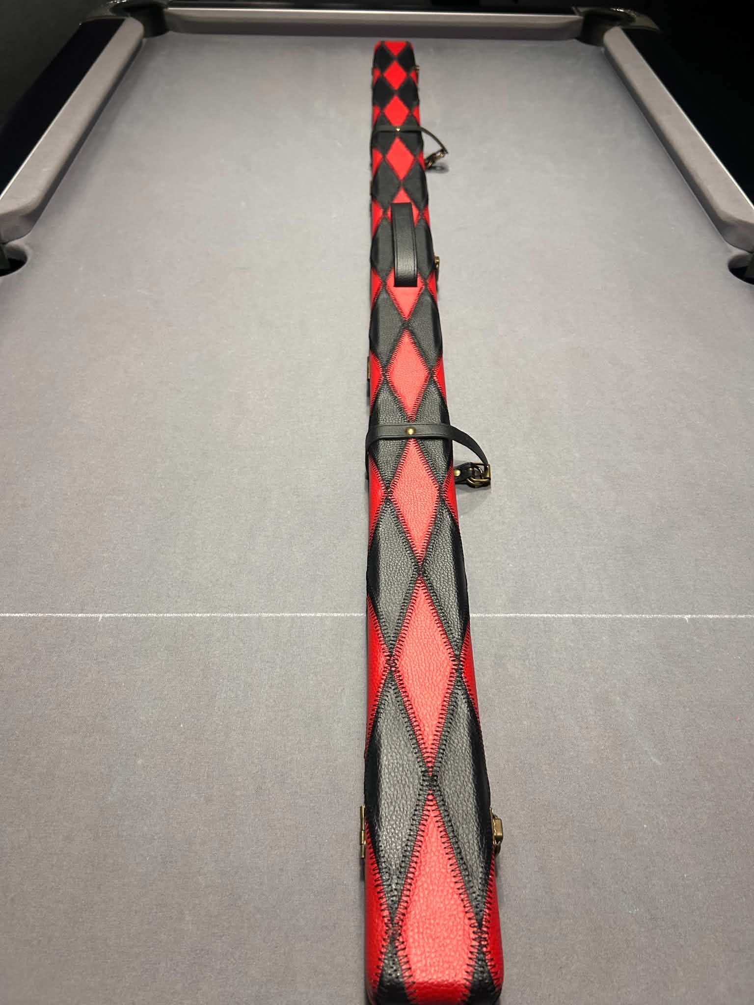 Slimline Leatherette 2 Cue One Piece Cue Case 60inch