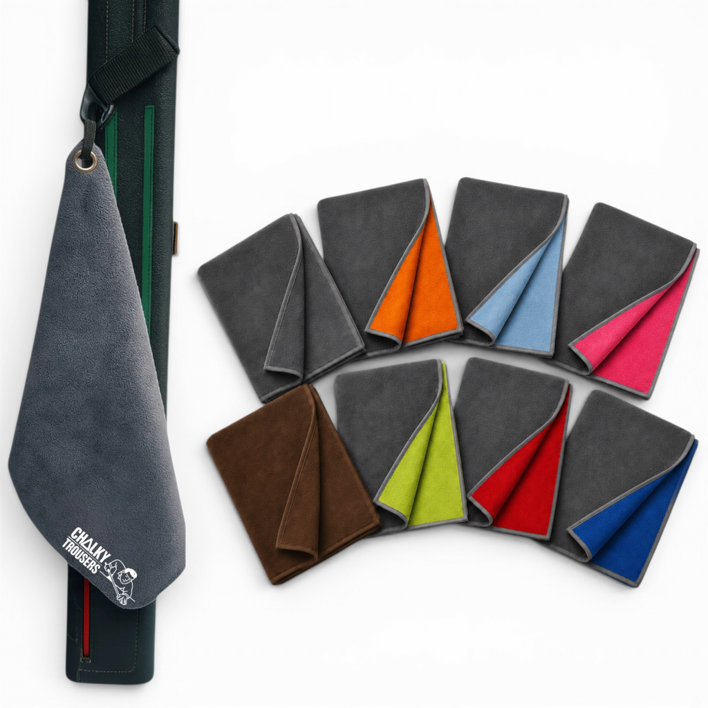 Premium Cue Towel for Pool & Snooker with Clip