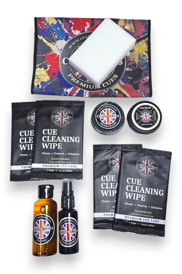 Crafted Cues Cue Care Bundle for Pool & Snooker Cues